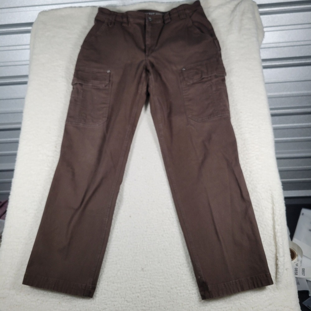 Duluth Trading Co Flex Fire Hose Mens Size 37x34 Brown Cargo Workwear Pants - Picture 1 of 13